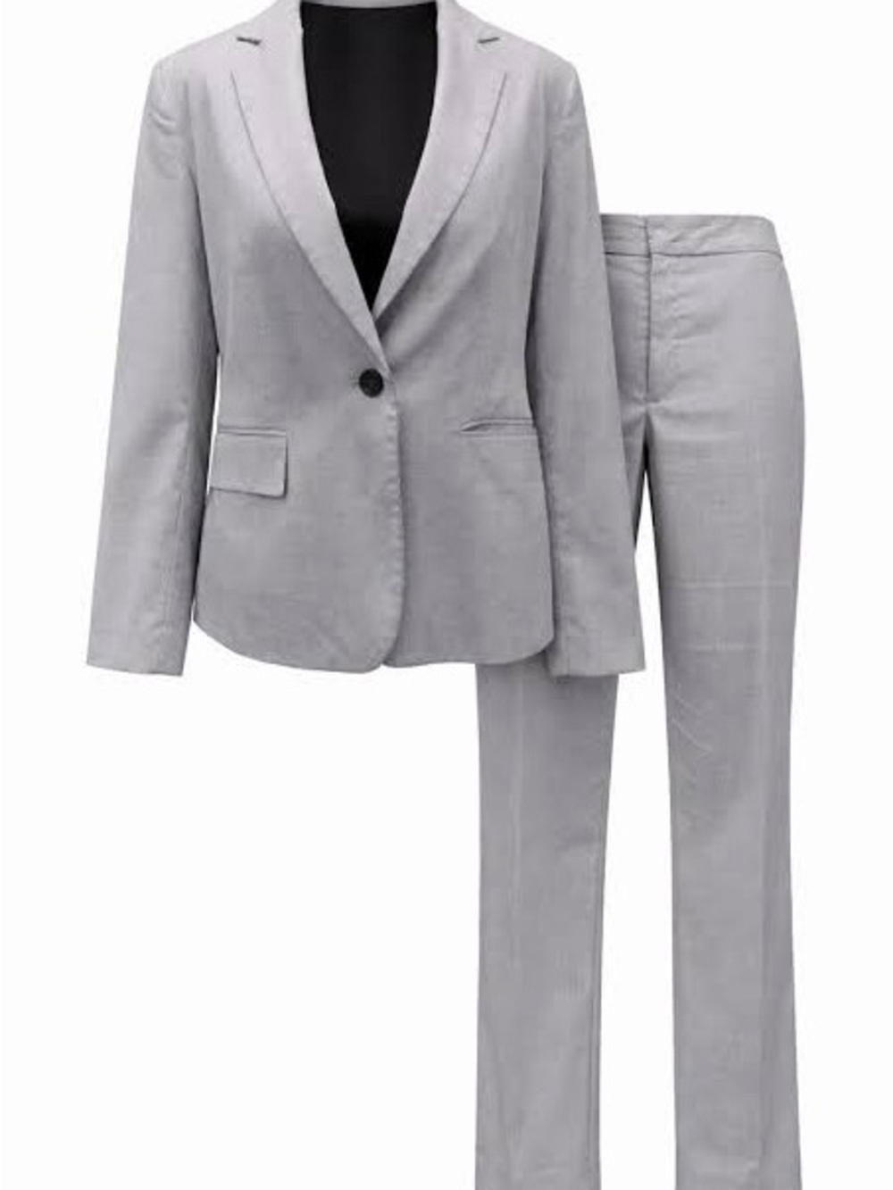 Zara Light Gray Two-Piece Women’s Suit Jacket & Trousers